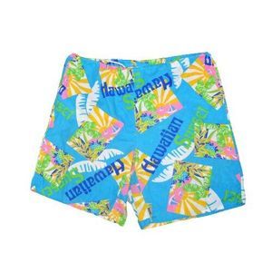 Rare Vintage 1970s Topico Bay Hawaiian Sunset Drawstring Soft Swim Trunks